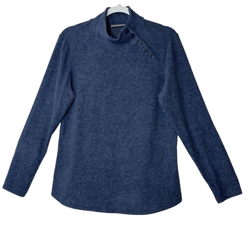 Susan‎ Graver Pullover Sweater Women Medium Long Sleeve Top Cozycore Outdoor